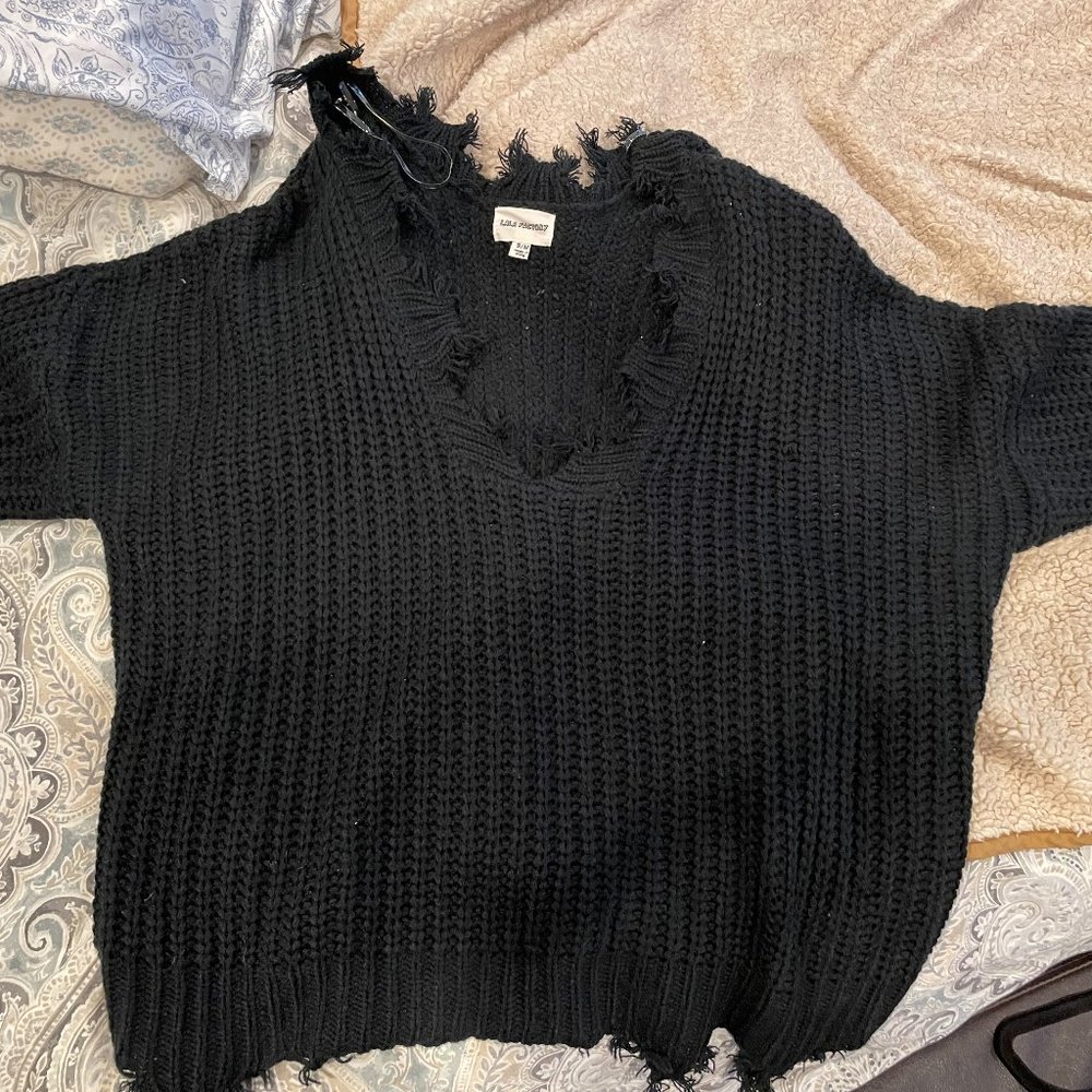 Distressed/Cropped Sweater
